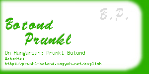 botond prunkl business card